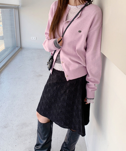 ペンデントラウンドカーディガン(10color) LAVENDER