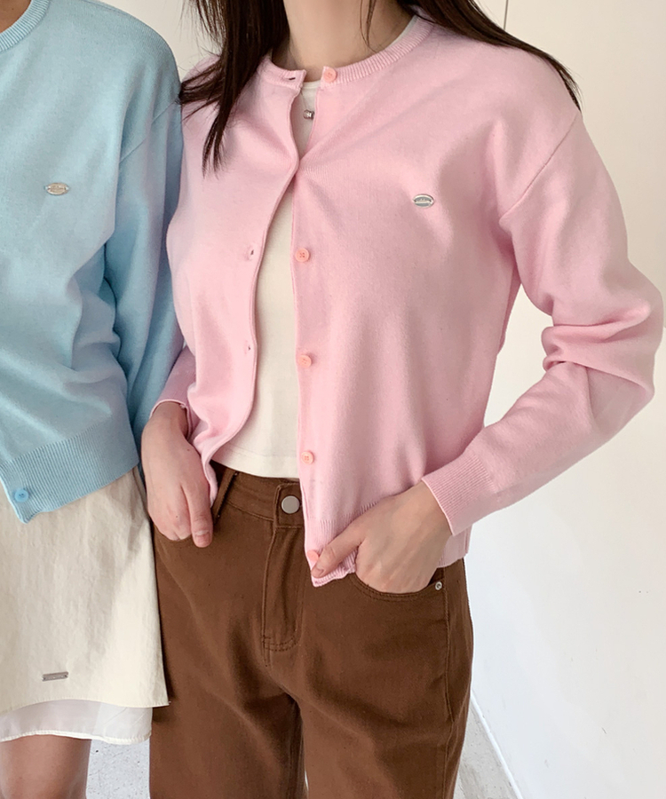 ペンデントラウンドカーディガン(10color) PINK