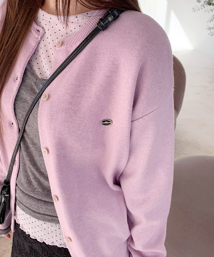 ペンデントラウンドカーディガン(10color) LAVENDER