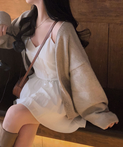 ピンテックフレアミニワンピース IVORY