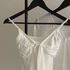 【SET】ビッグリボンキャミソール＋カーディガン