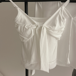 【SET】ビッグリボンキャミソール＋カーディガン