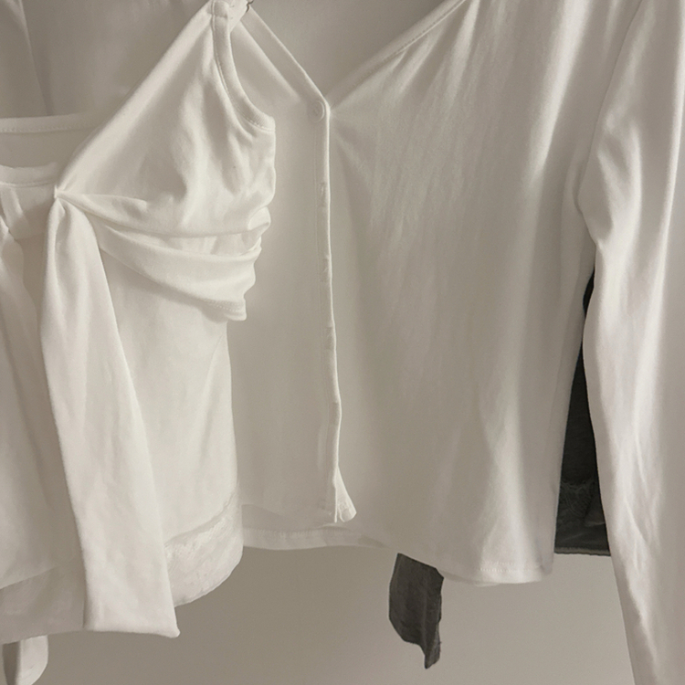 【SET】ビッグリボンキャミソール＋カーディガン