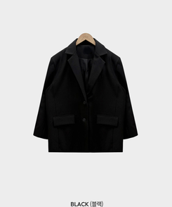 【SET】モノトーンツーボタンジャケット レイヤードラップスカート