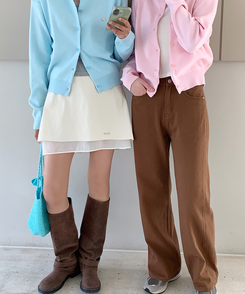 シフォンレイヤーAラインスカート CREAM