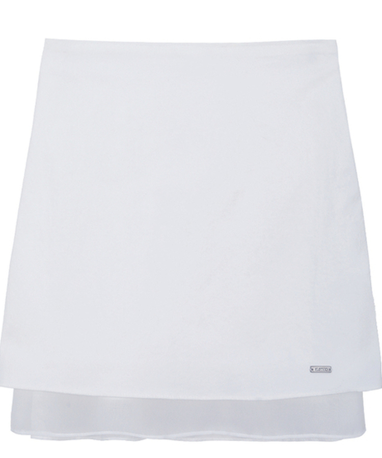 シフォンレイヤーAラインスカート