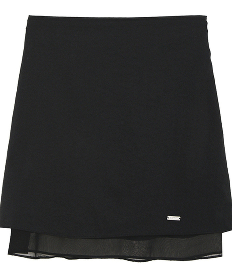 シフォンレイヤーAラインスカート