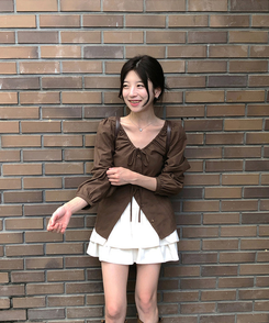 ティアードフレアミニスカート CREAM