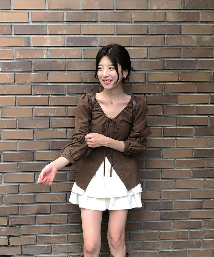 ティアードフレアミニスカート CREAM