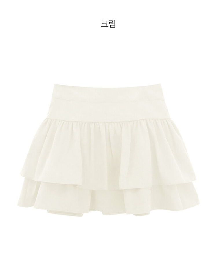 ティアードフレアミニスカート