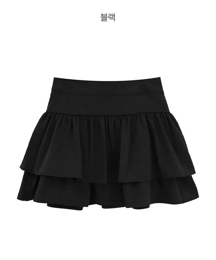 ティアードフレアミニスカート