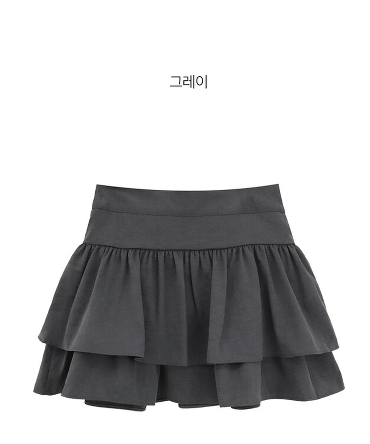 ティアードフレアミニスカート