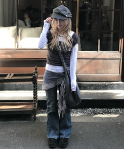 ドットフリルレーススカーフ SKY BLUE