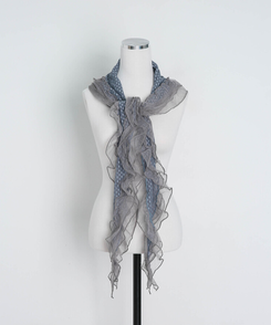 ドットフリルレーススカーフ