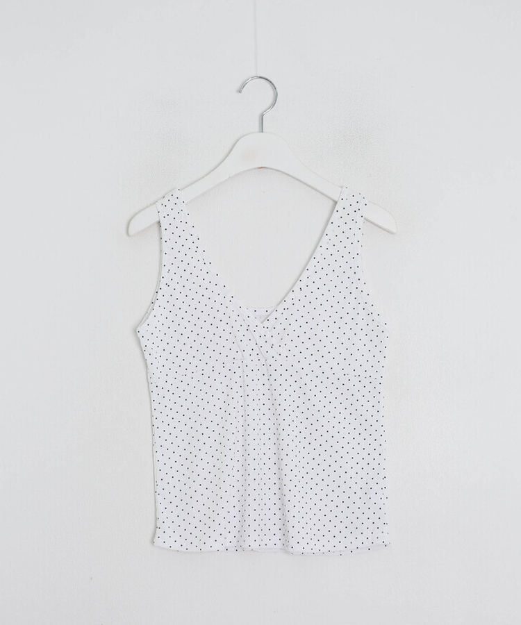 ドットVネックタンクトップ