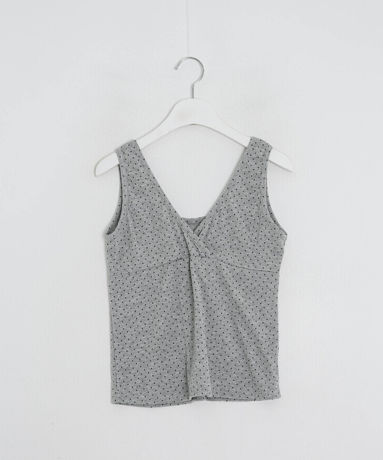 ドットVネックタンクトップ