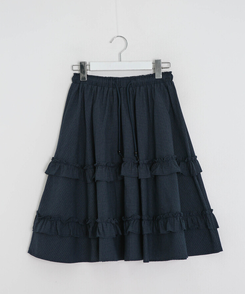 チェックフリルスカート