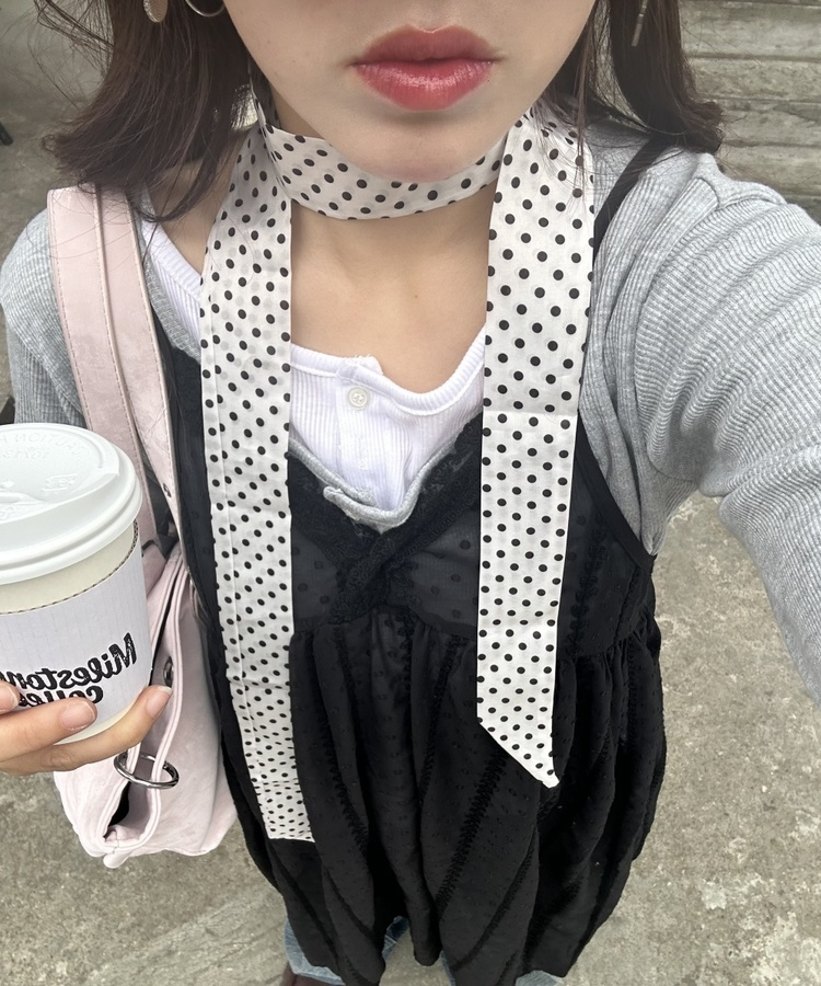 レイヤードヘンリーネック長袖Ｔシャツ GREY