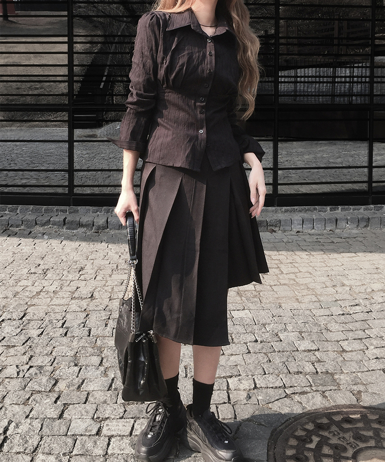 ムックブラウス BLACK