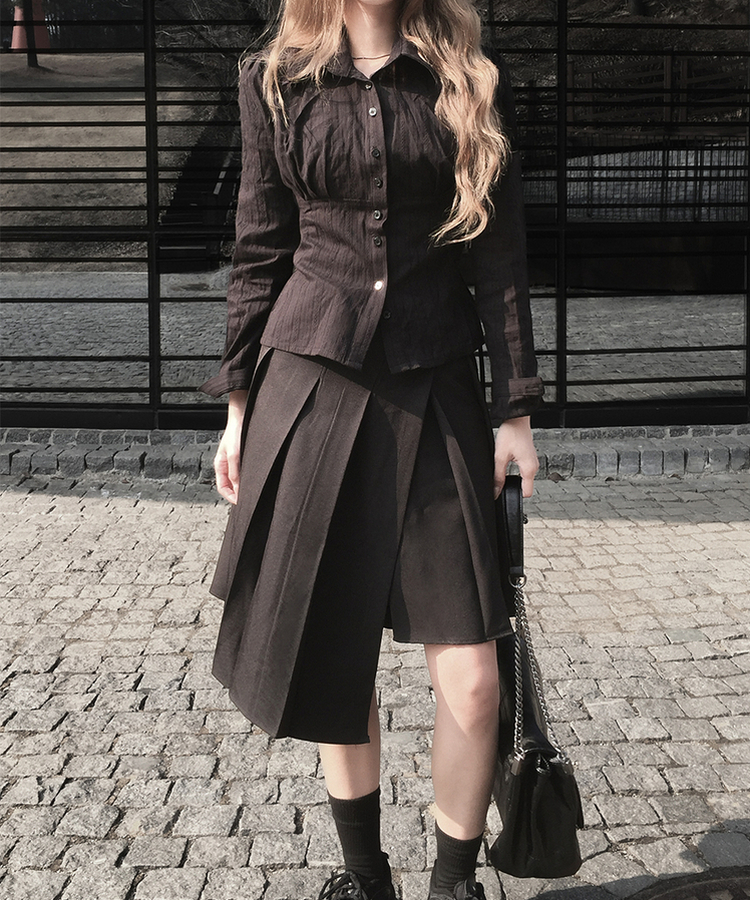 ムックブラウス BLACK