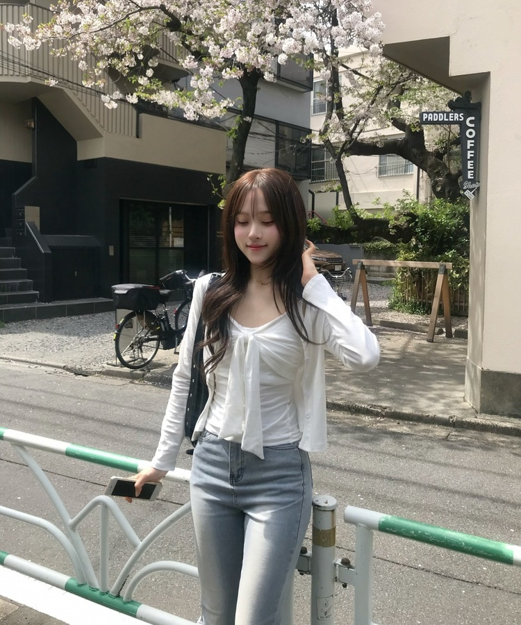 デイリースリムフレアデニム LIGHT BLUE