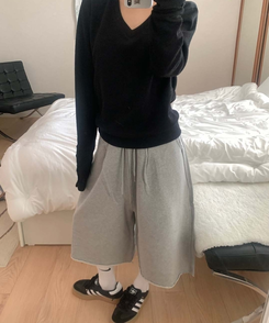 ピンテックバミューダオーバーフィットパンツ MELANGE