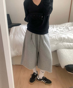 ピンテックバミューダオーバーフィットパンツ MELANGE