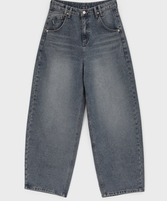 スナップバルーンワイドデニムパンツ