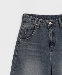 スナップバルーンワイドデニムパンツ