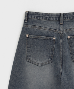 スナップバルーンワイドデニムパンツ