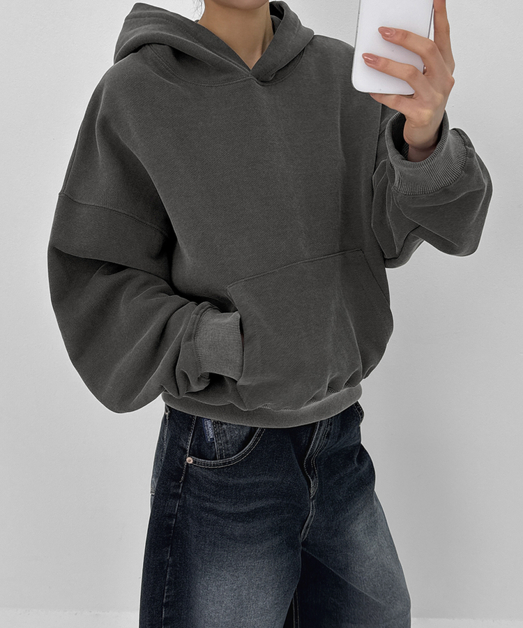 スナップバルーンワイドデニムパンツ DARK BLUE