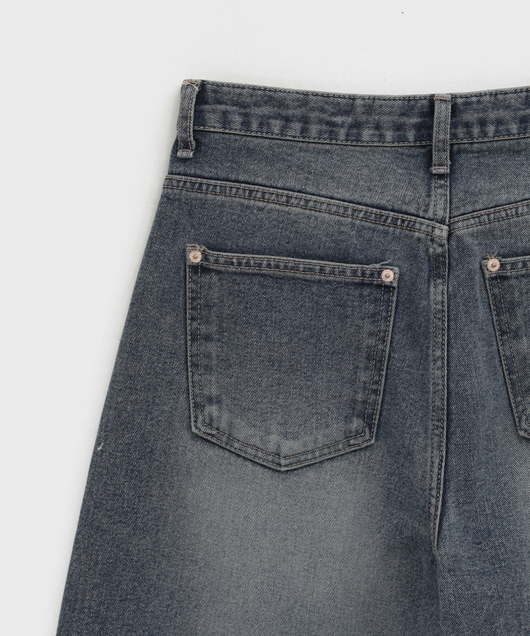 スナップバルーンワイドデニムパンツ