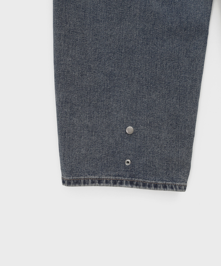 スナップバルーンワイドデニムパンツ