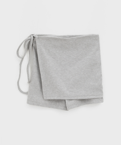 ラップミニスカートパンツ