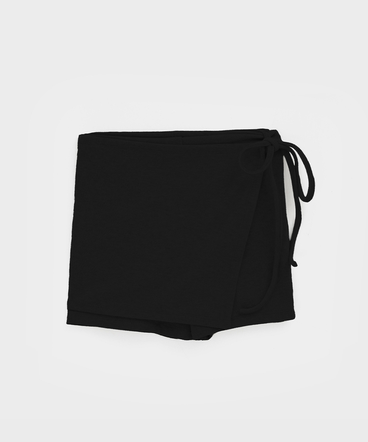 ラップミニスカートパンツ