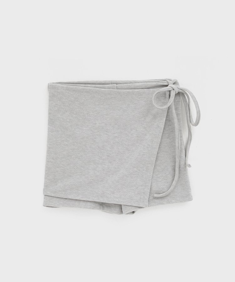 ラップミニスカートパンツ