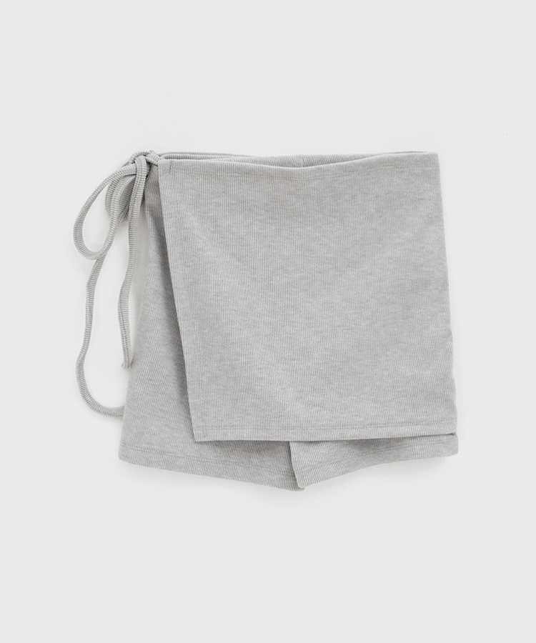 ラップミニスカートパンツ