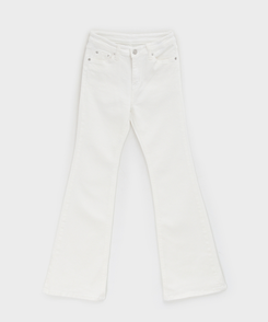 バックポケットブーツカットコットンパンツ