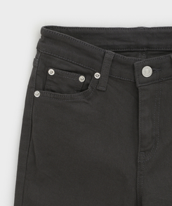 バックポケットブーツカットコットンパンツ