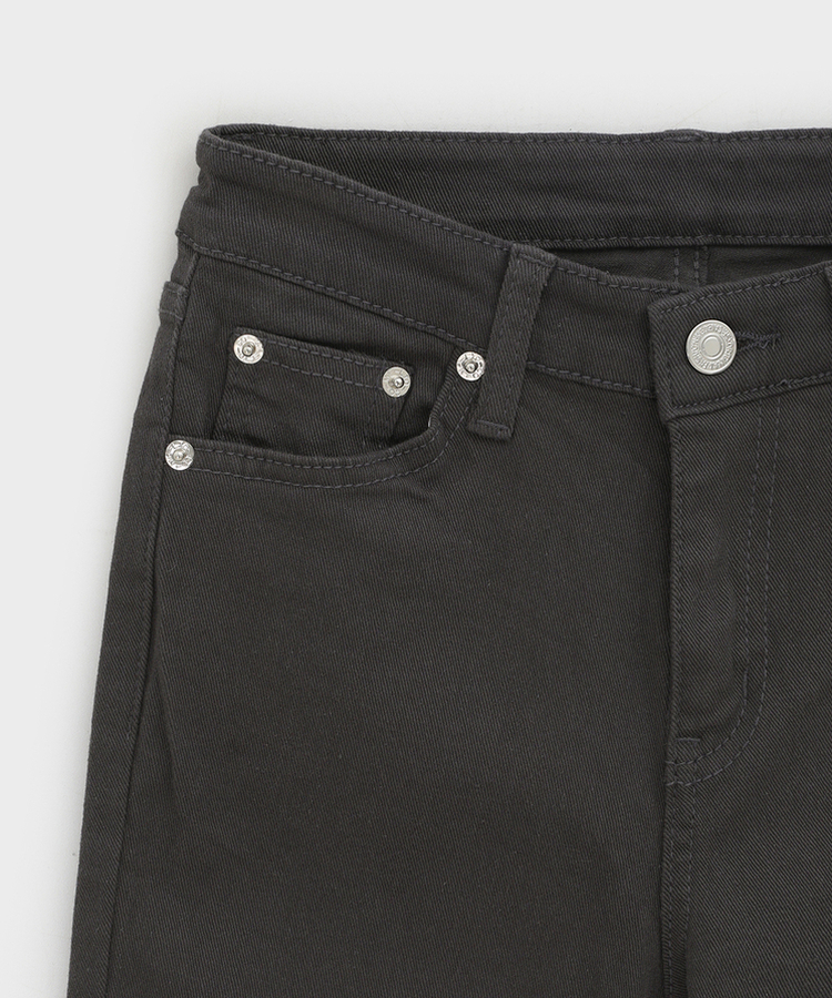 バックポケットブーツカットコットンパンツ