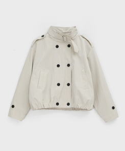 ハイネックダブルボタンジャケット