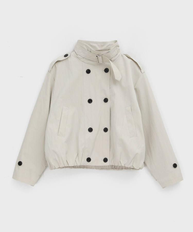 ハイネックダブルボタンジャケット