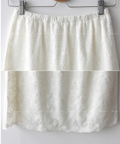 テンセルフラワーミディスカート