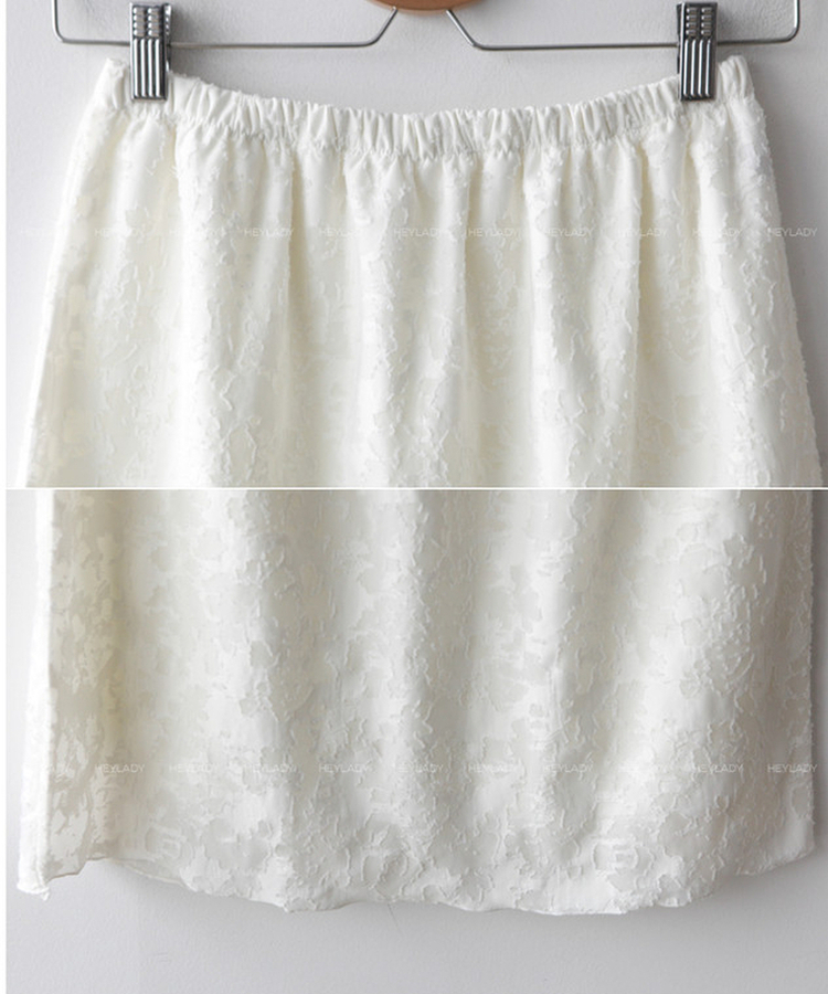 テンセルフラワーミディスカート