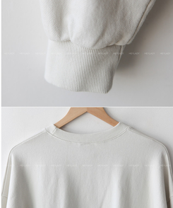 プリントオーバーフィットトレーナー