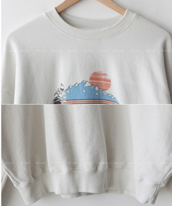 プリントオーバーフィットトレーナー