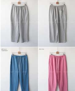 コットンワイドバンディングパンツ