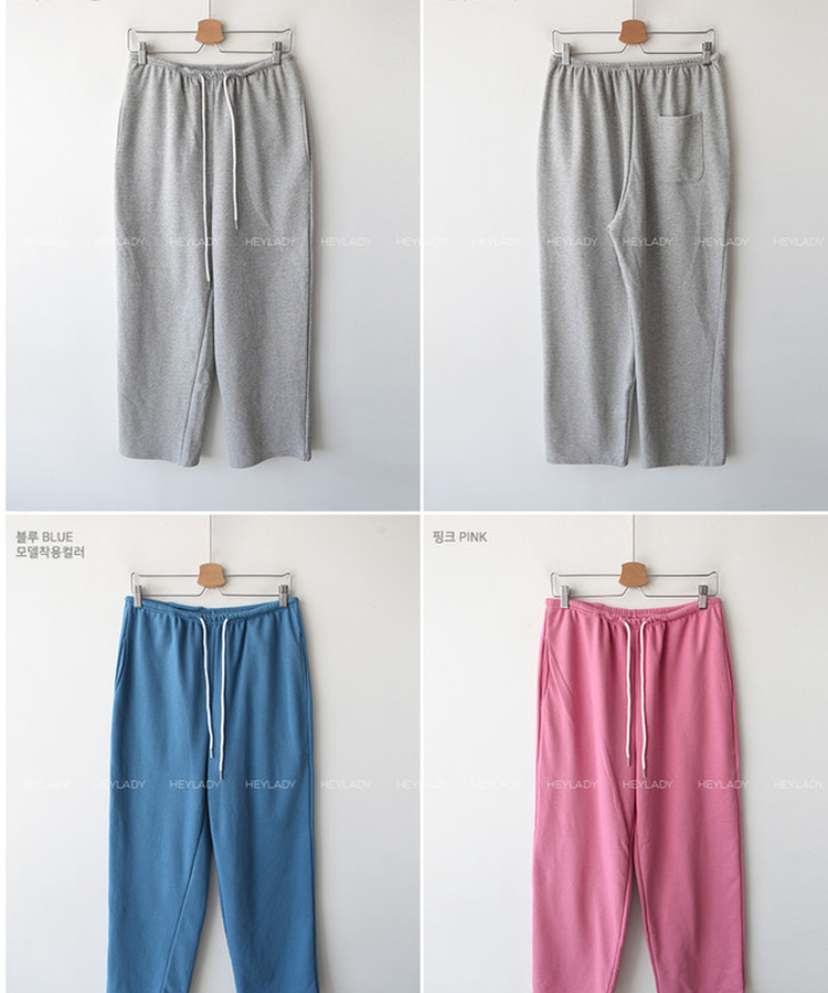 コットンワイドバンディングパンツ