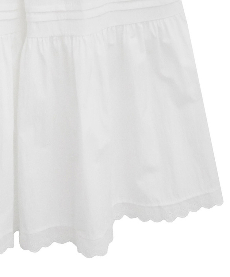 レースフレアロングスカート