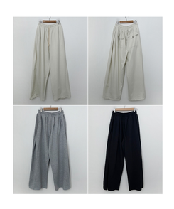 スナップポケットワイドバンディングパンツ